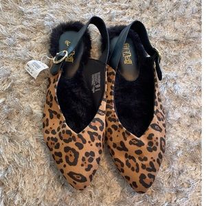 NWT Brash Slide On Leopard Shoes Size 12